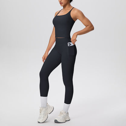 SOLBANA Form Pocket 2-Piece Legging Set - alternate product view