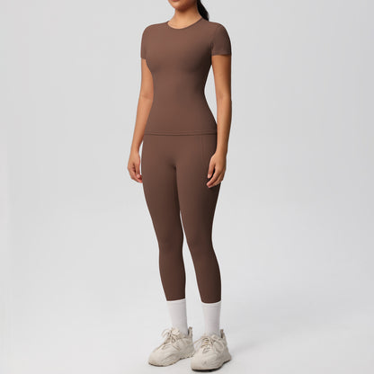 SOLBANA Form Short-Sleeve 2-Piece Pant Set - alternate product view