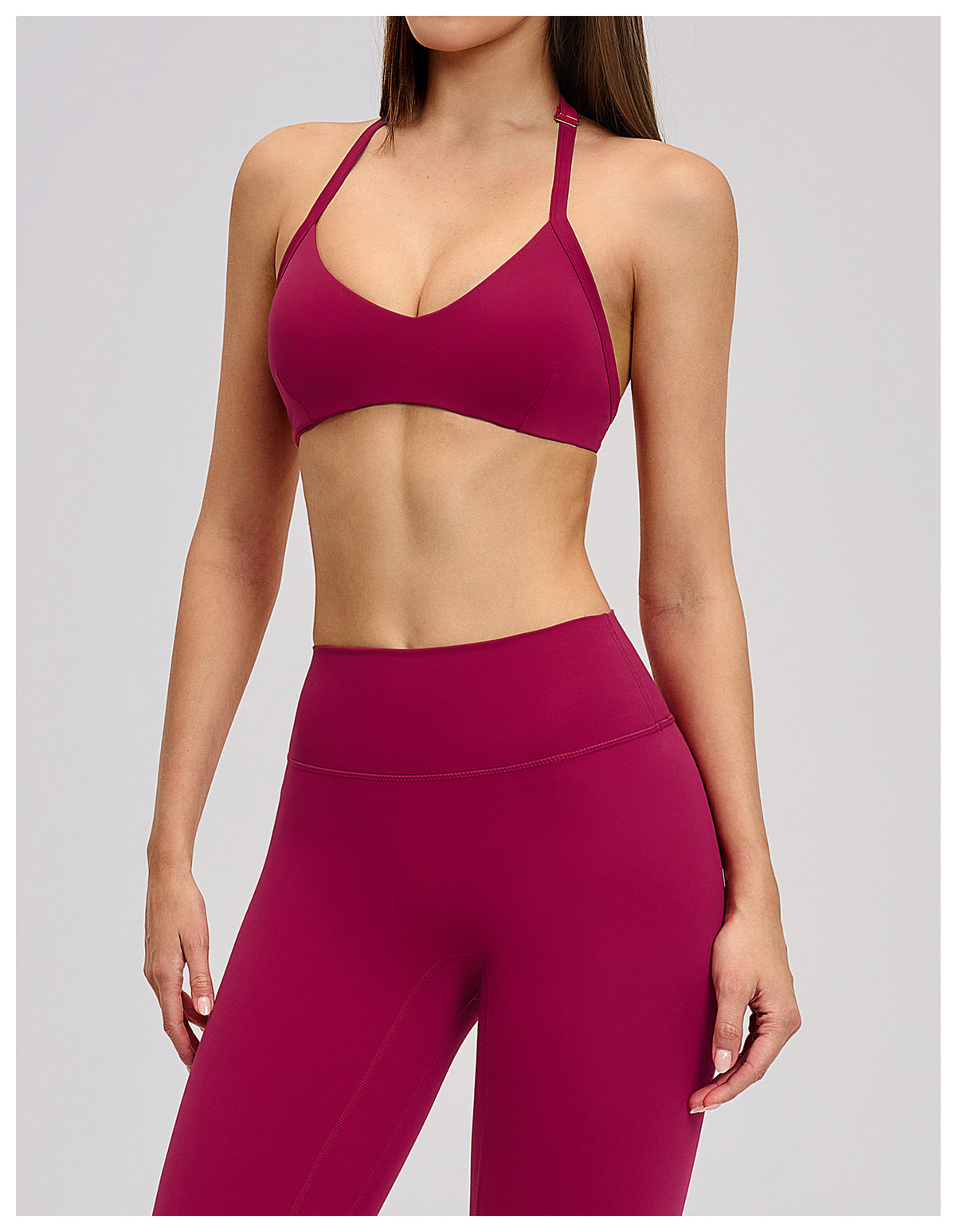 SOLBANA Form Open-Back Halter Bra - alternate product view