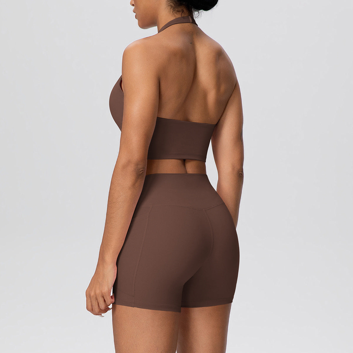 SOLBANA Studio Halter 2-Piece Pocket Short Set - alternate product view