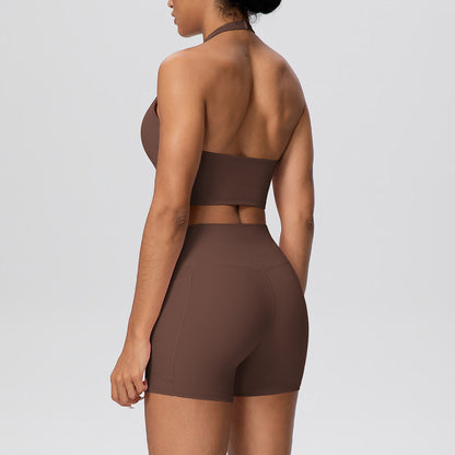SOLBANA Studio Halter 2-Piece Pocket Short Set - alternate product view
