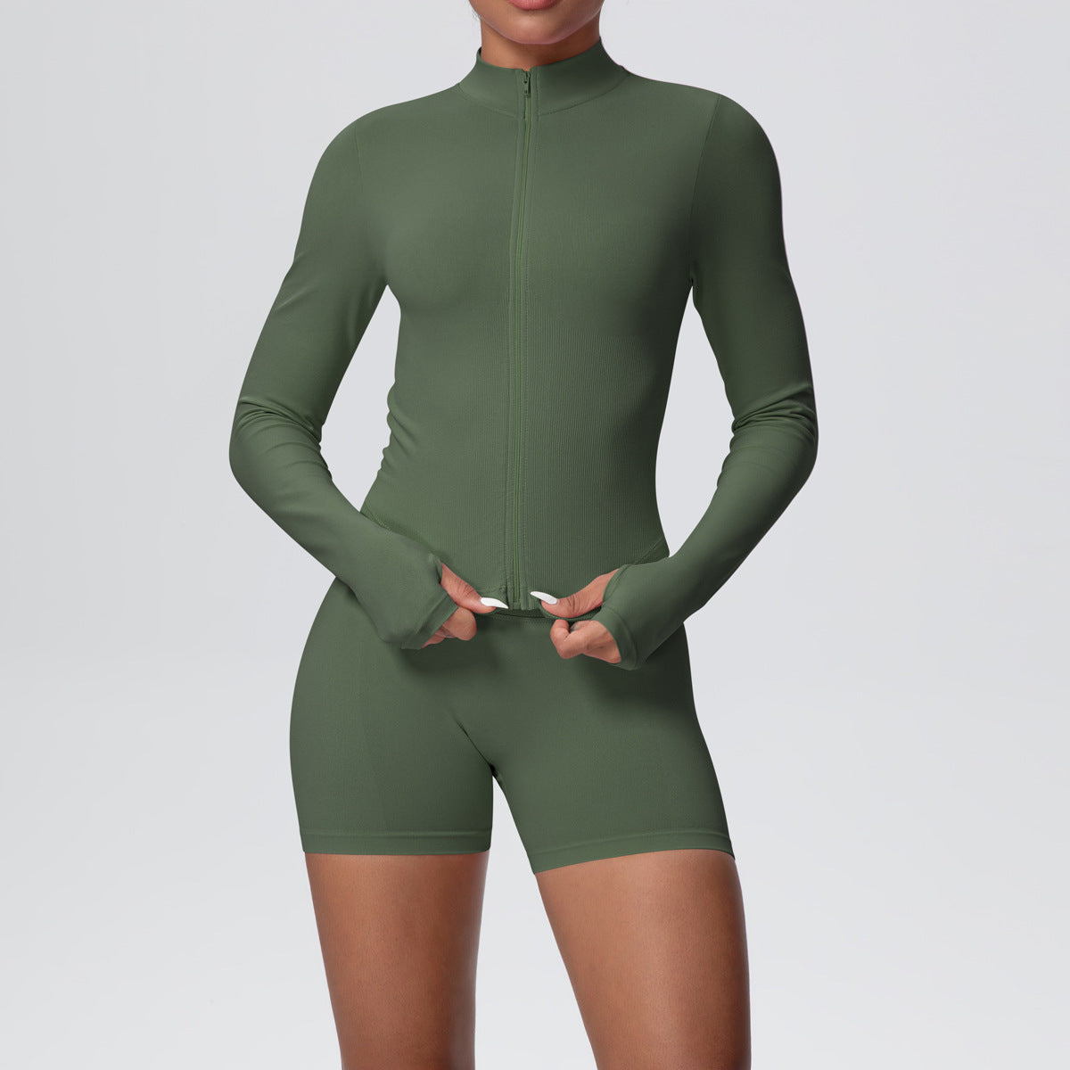 SOLBANA Studio Zip Jacket 2-Piece Short Set - alternate product view