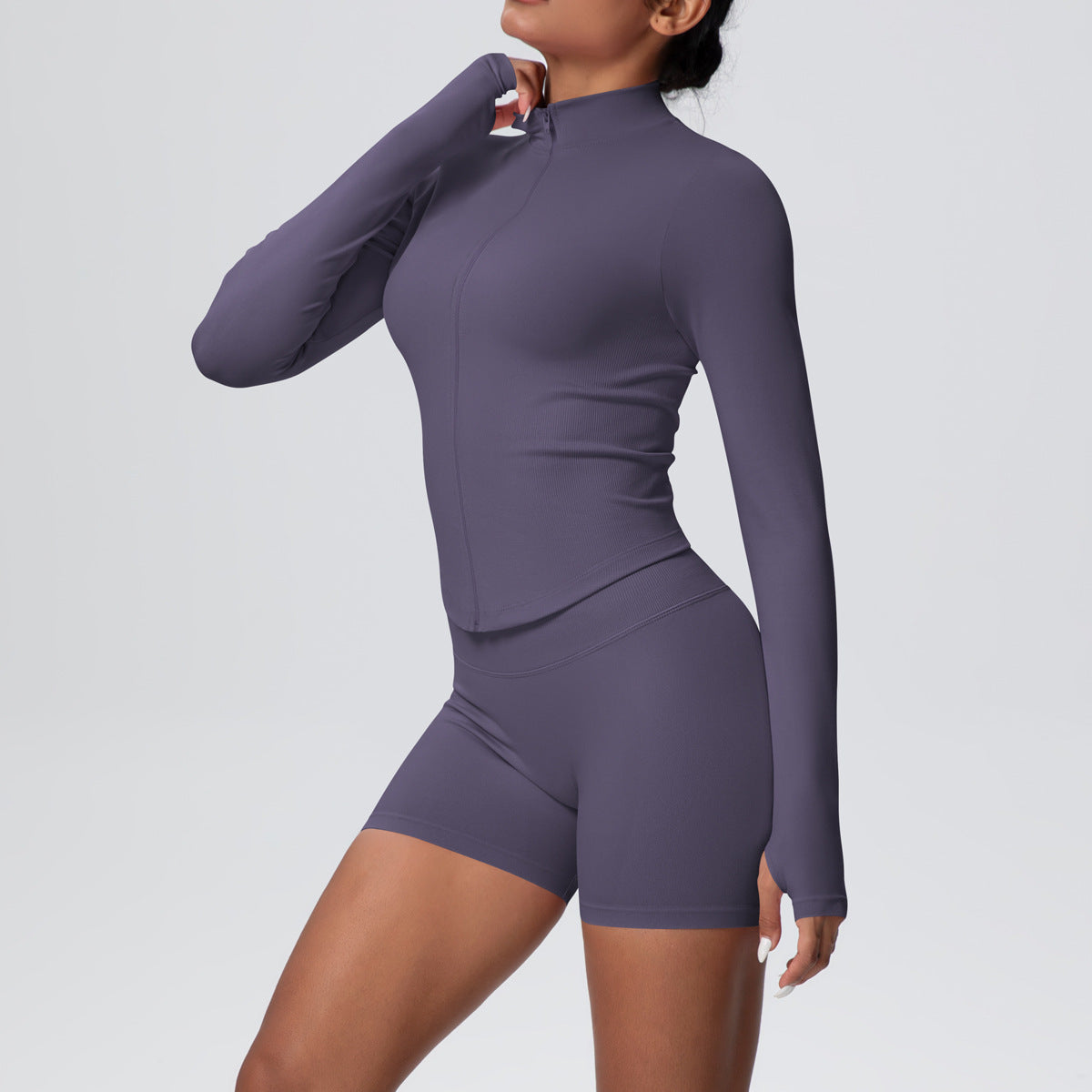 SOLBANA Studio Zip Jacket 2-Piece Short Set - alternate product view