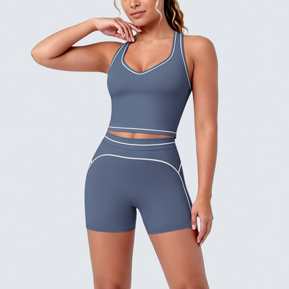 SOLBANA Contour Double-Strap 2-Piece Short Set - alternate product view