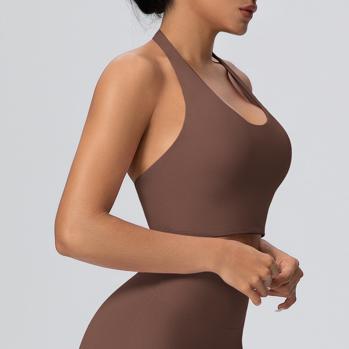 SOLBANA Studio Open-Back Halter Bra - alternate product view