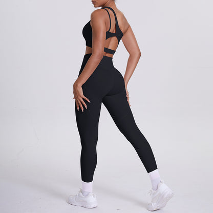 SOLBANA Studio One-Shoulder Pocket Legging Set - alternate product view