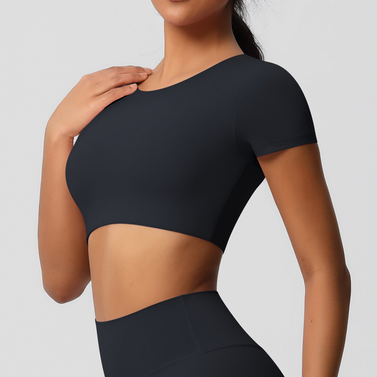 SOLBANA Studio Padded Crop Tee - alternate product view