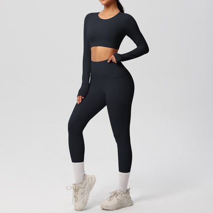 SOLBANA Studio Brushed 2-Piece Legging Set in Black