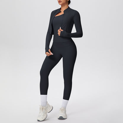SOLBANA Studio One-Shoulder Three-Piece Set
