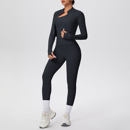 SOLBANA Studio One-Shoulder Three-Piece Set
