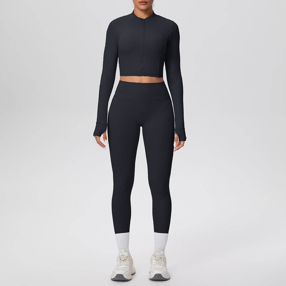 SOLBANA Studio Zip Pocket Legging Set - alternate product view